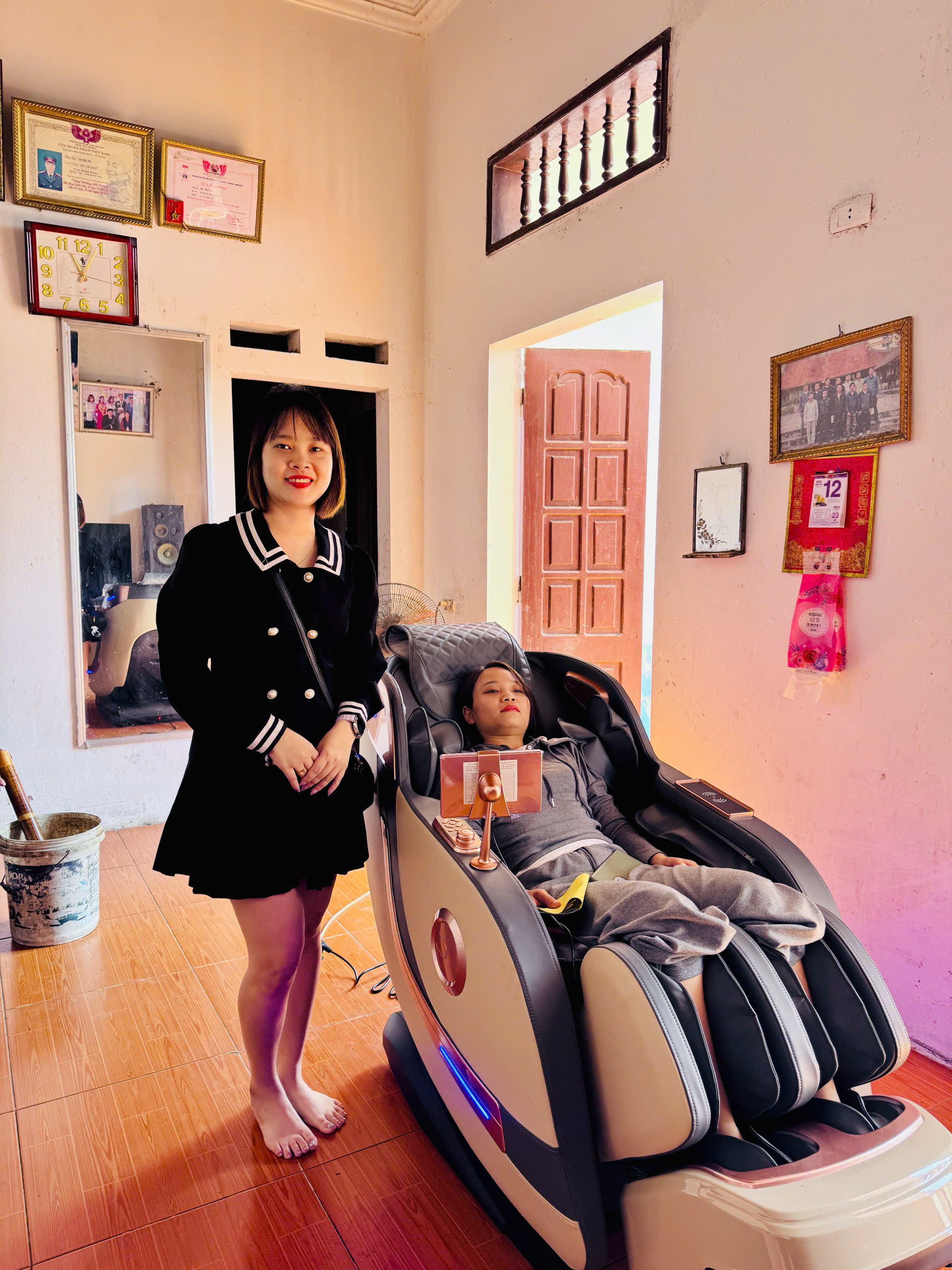 Xin cảm ơn em Phượng và gia đình đã tin tưởng ủng hộ Thegioighemassage