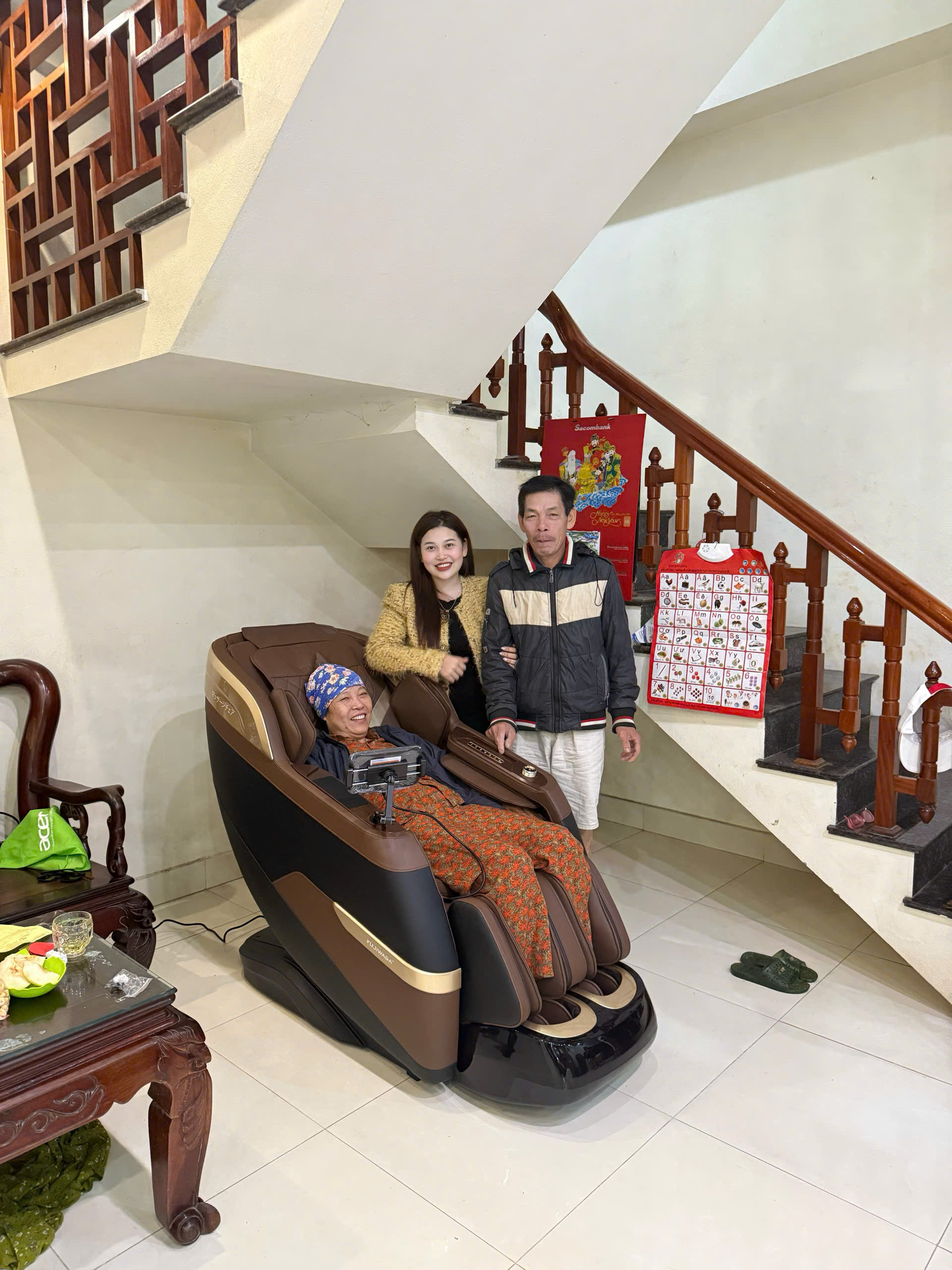 Xin cảm ơn gia đình anh Trọng đã tin tưởng lựa chọn Thegioighemassage