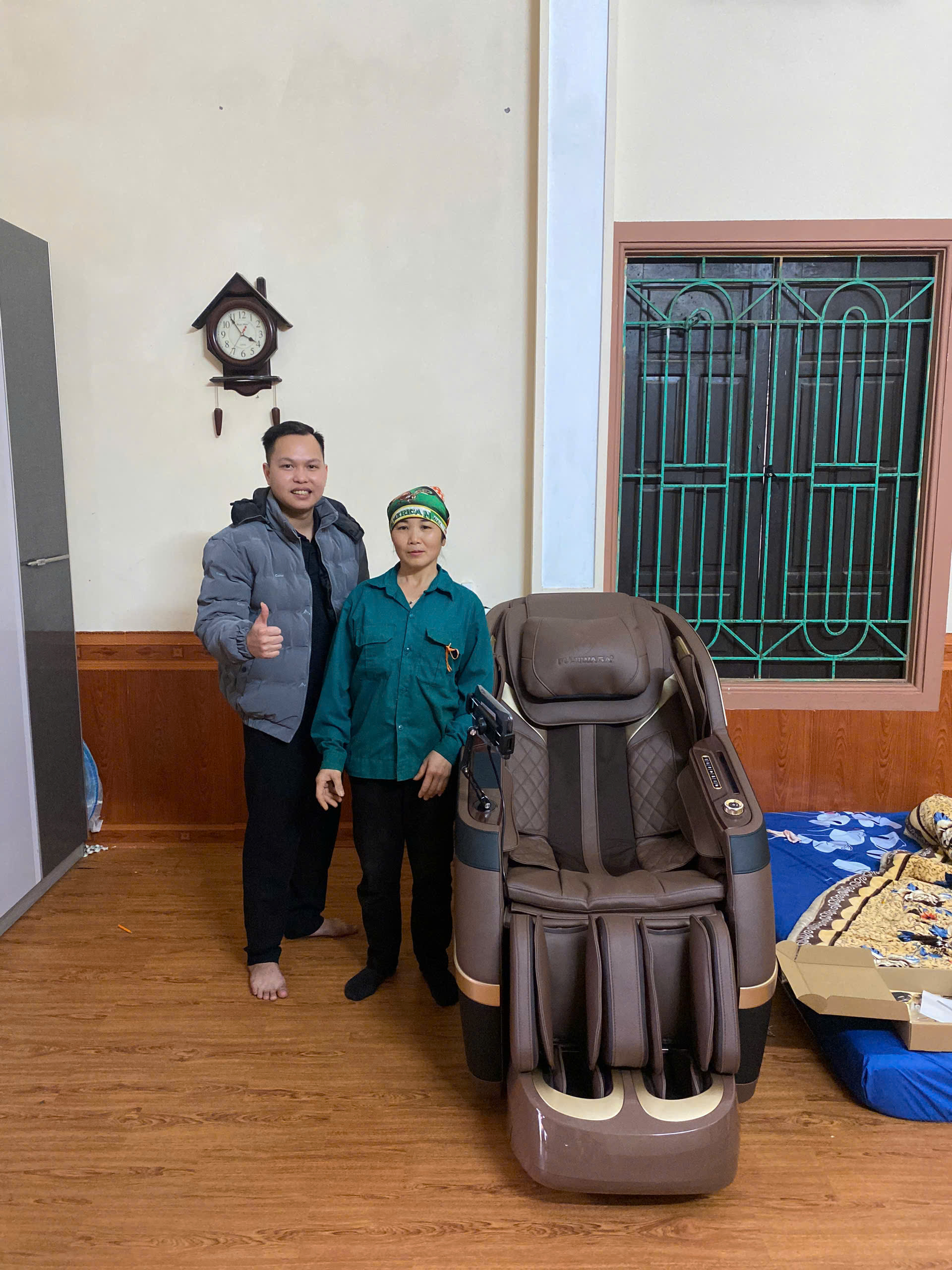 Xin cảm ơn chị Huệ và gia đình đã tin tưởng ủng hộ Thegioighemassage