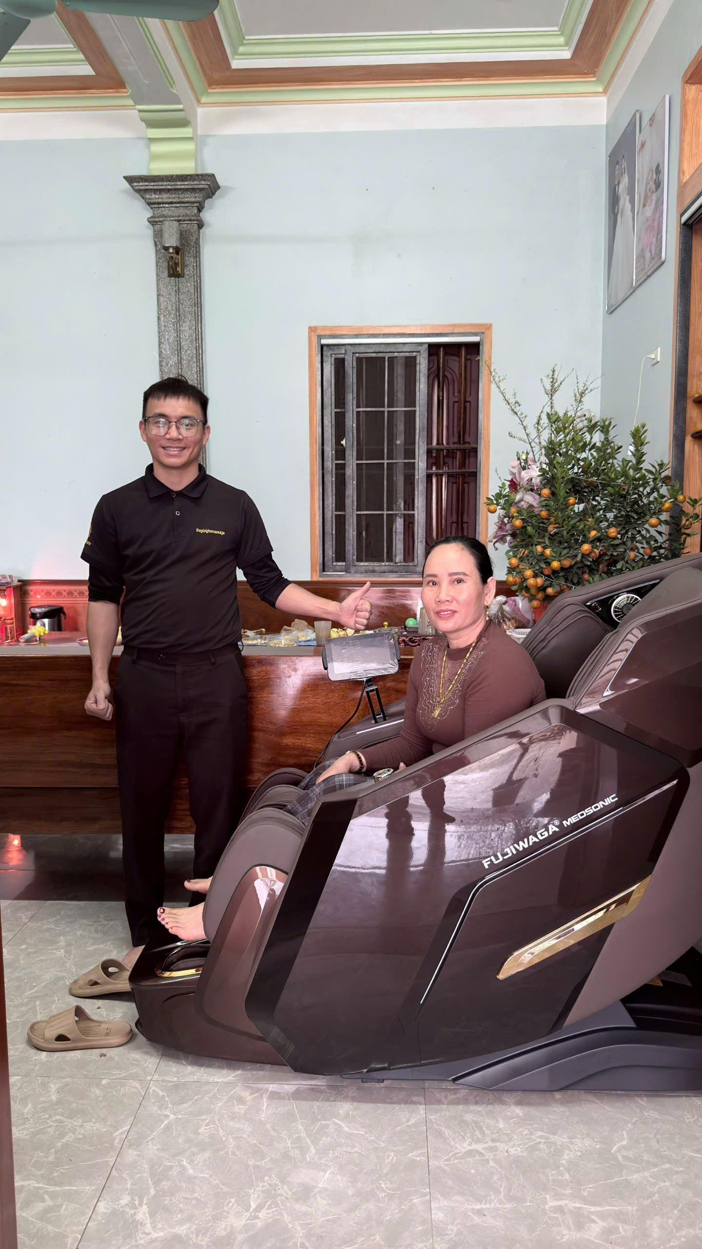 Xin cảm ơn gia đình cô Hà đã tin tưởng ủng hộ thegioighemassage