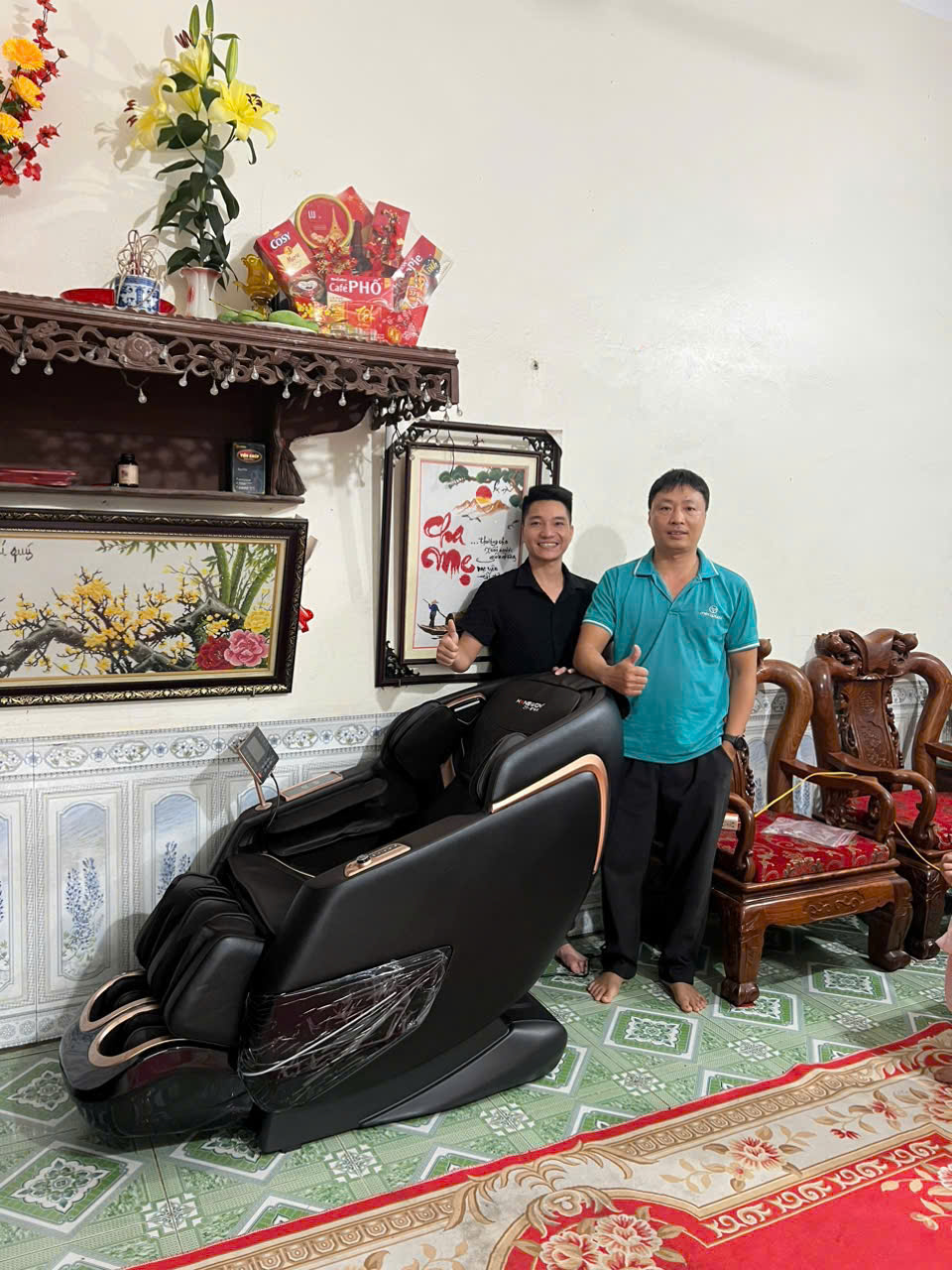 Xin cảm ơn bạn Huyền và gia đình đã tin tưởng ủng hộ Thegioighemassage