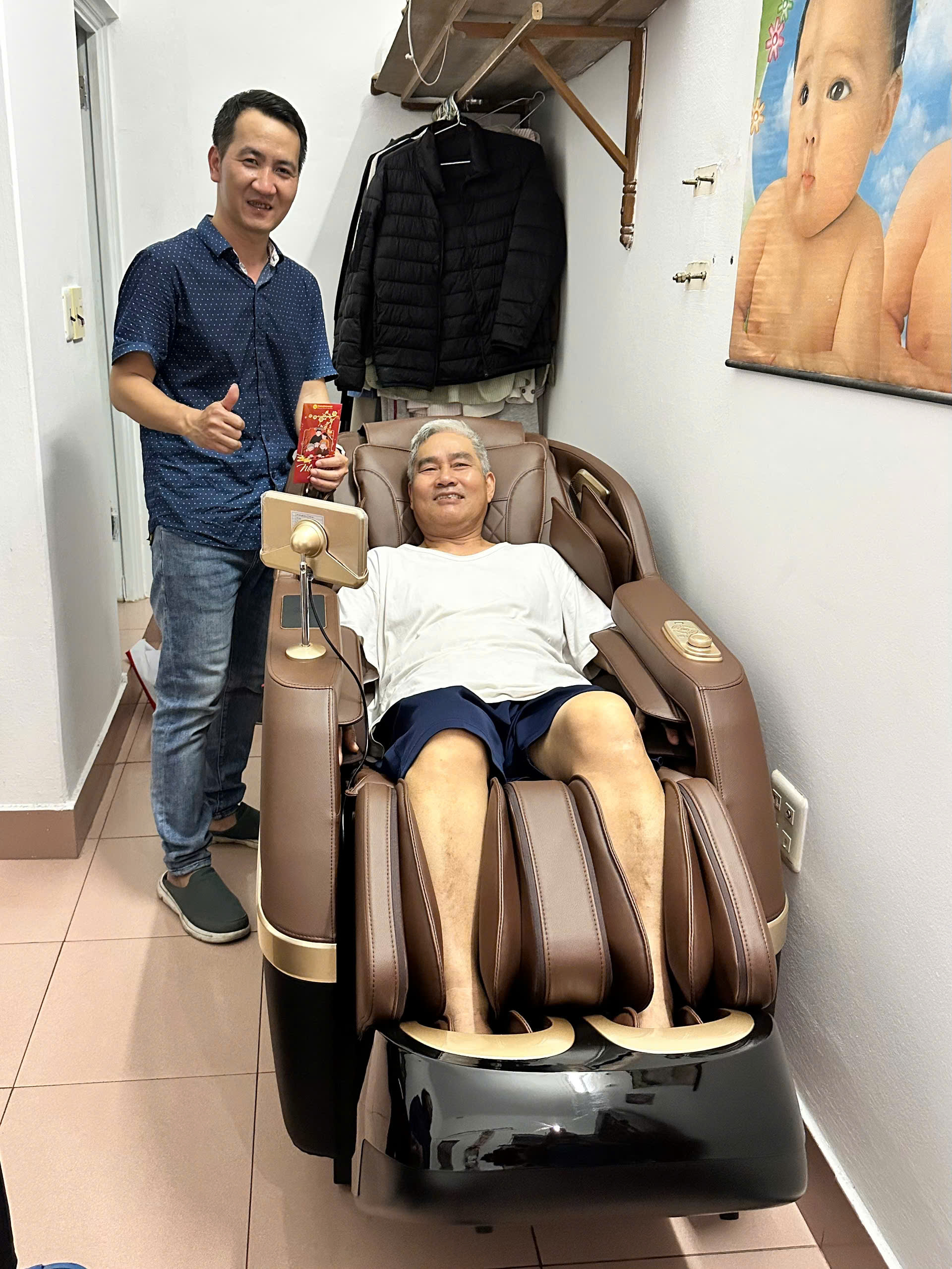 Xin cảm ơn chú Thảnh và gia đình đã tin tưởng ủng hộ Thegioighemassage