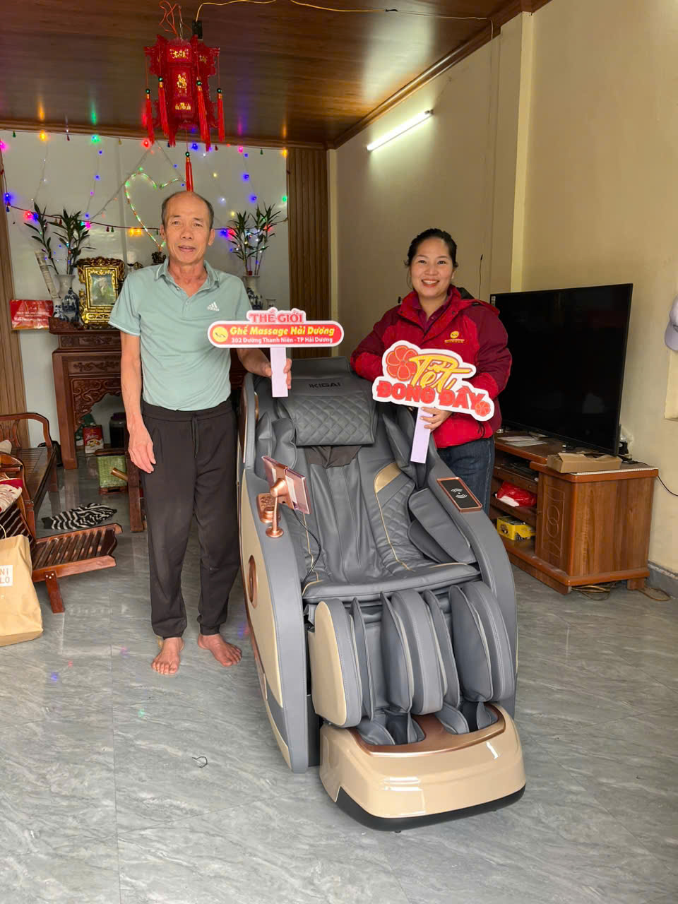 Xin chân thành cảm ơn anh Toàn và gia đình đã tin tưởng ủng hộ Thegioighemassage