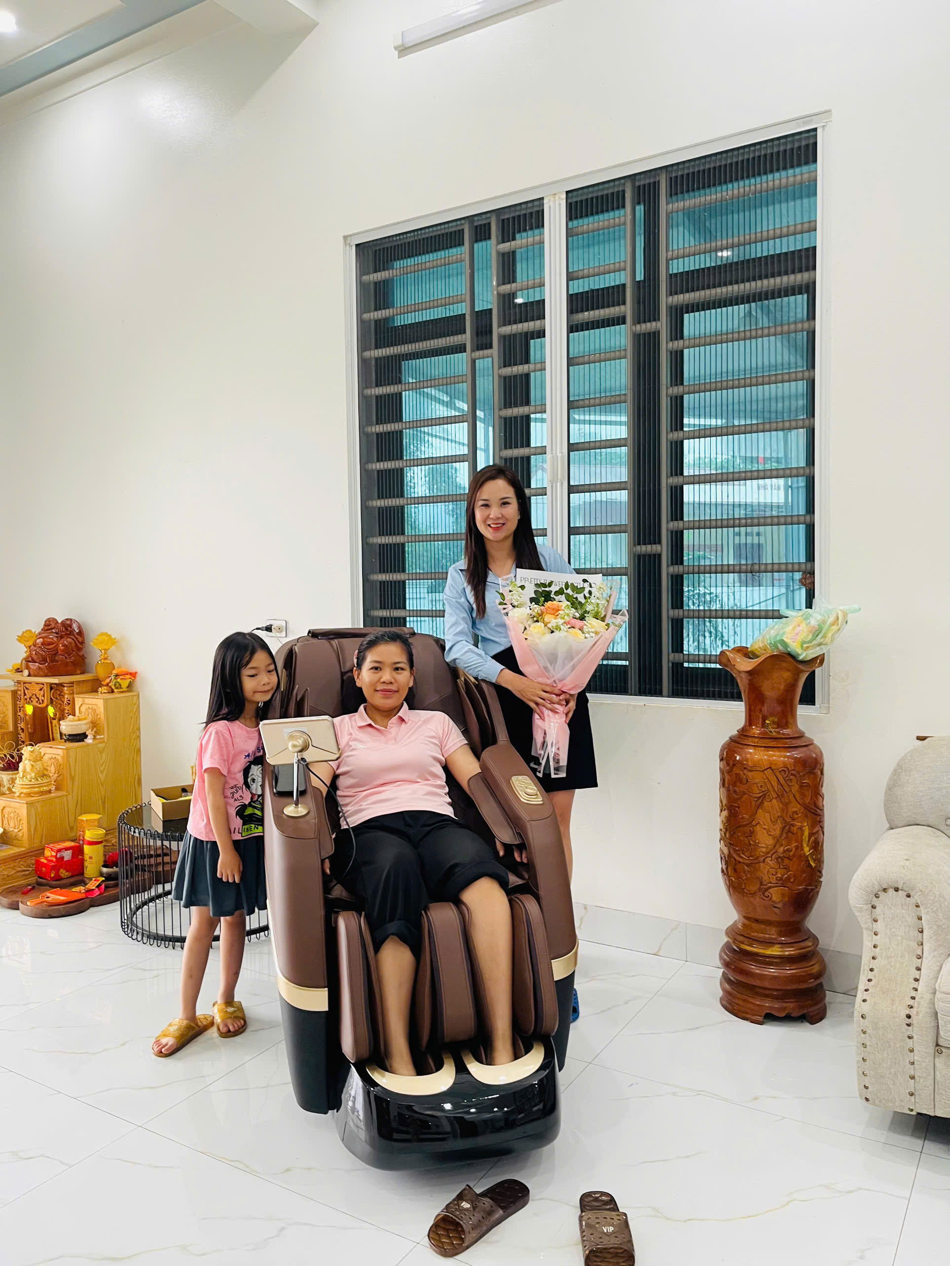 Xin chân thành cảm ơn chị Sim và gia đình đã tin tưởng ủng hộ Thegioighemassage