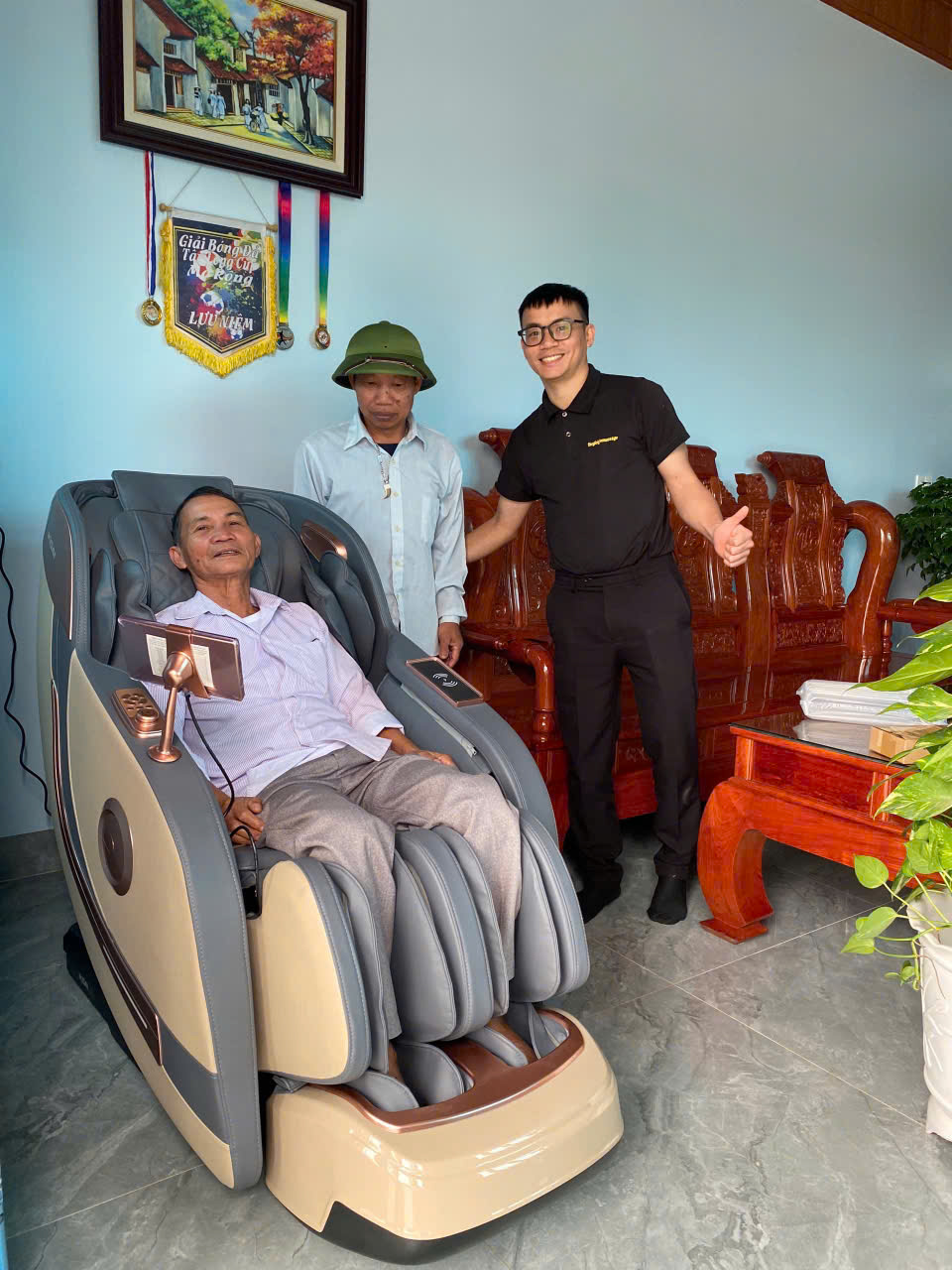 Xin chân thành cảm ơn gia đình chú Dần đã tin tưởng ủng hộ Thegioighemassage