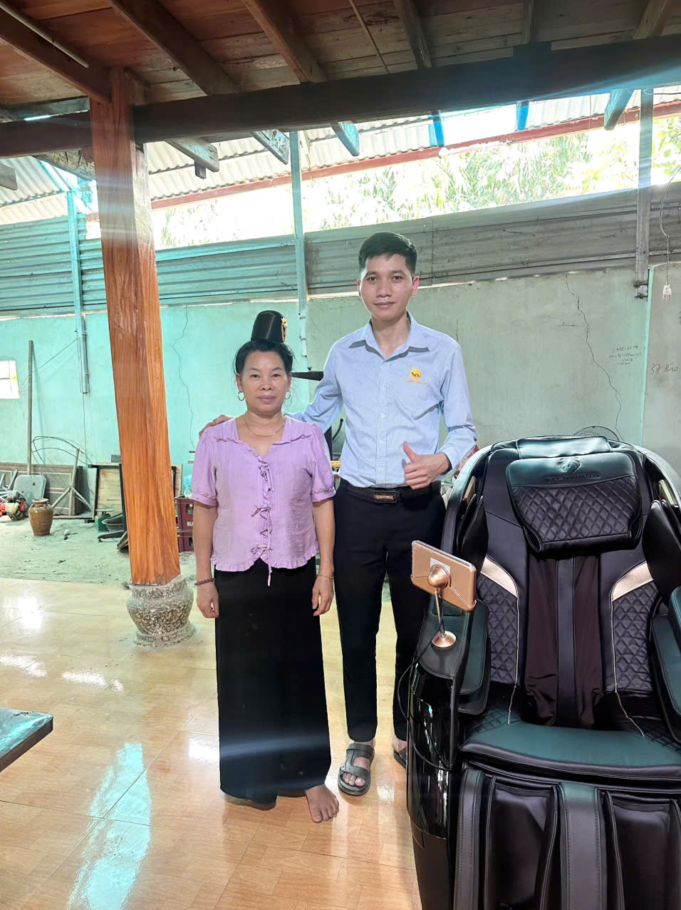 Xin chân thành cảm ơn gia đình cô Lả đã tin tưởng ủng hộ Thegioighemassage