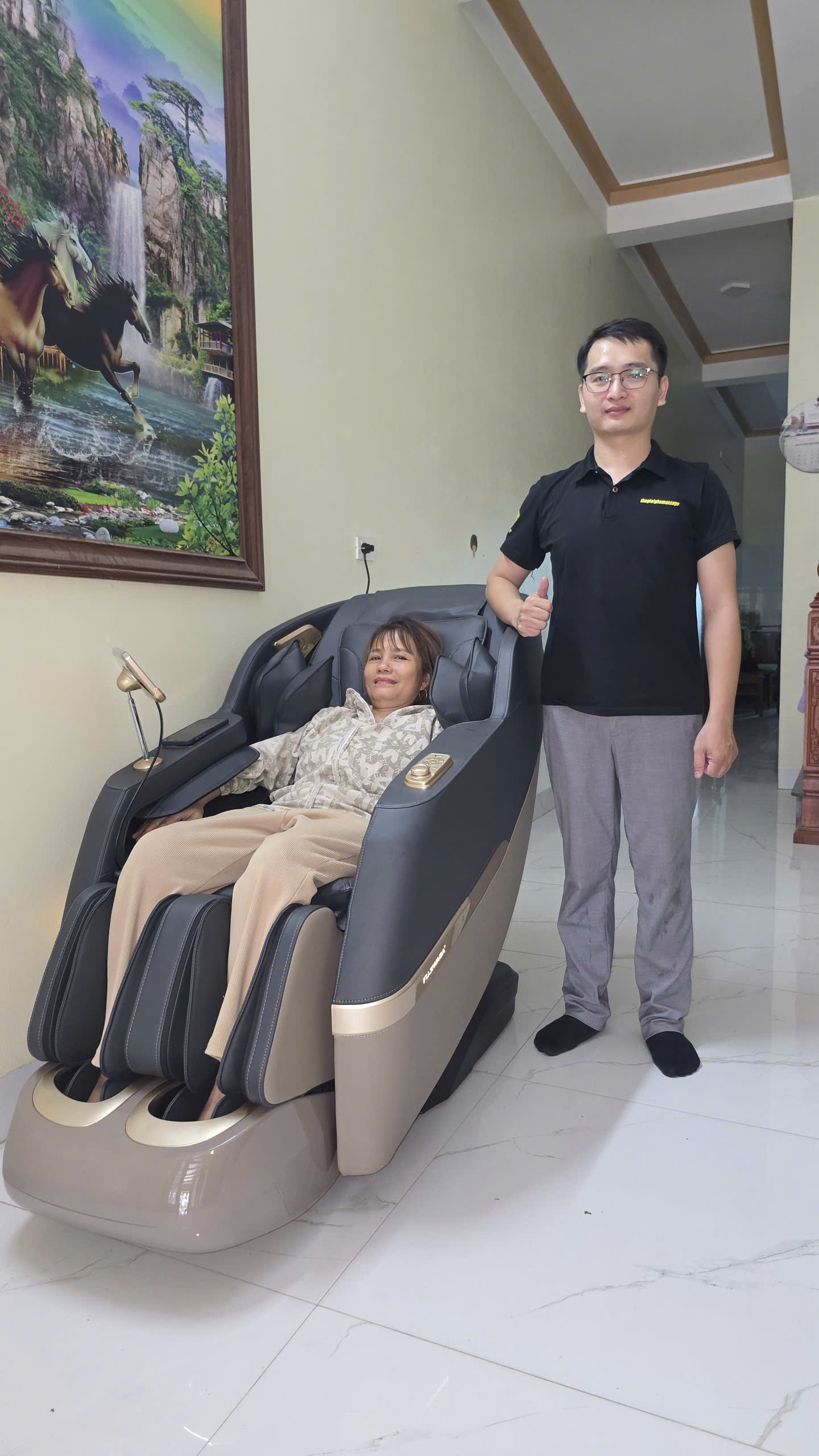 Xin cảm ơn gia đình cô Tuyết đã tin tưởng ủng hộ Thegioighemassage