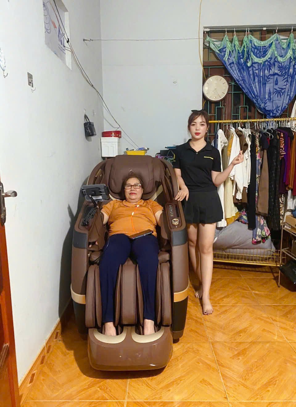 Xin cảm ơn gia đình bác Tiền đã tin tưởng ủng hộ Thegioighemassage