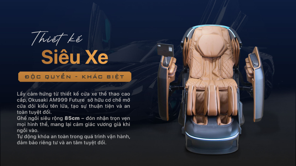 Siêu phẩm ghế massage công nghệ cao – Thegioighemassage AM-999 Future