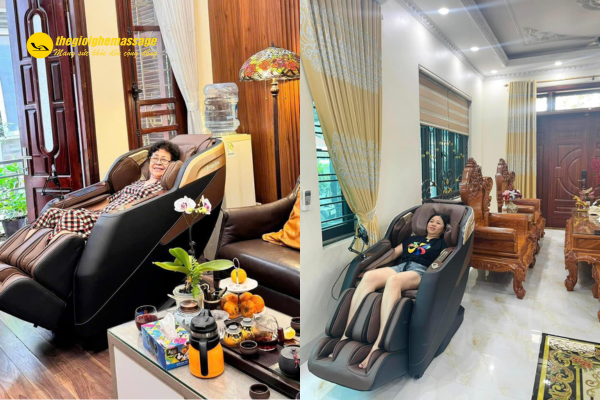 Tư thế ngồi ghế massage