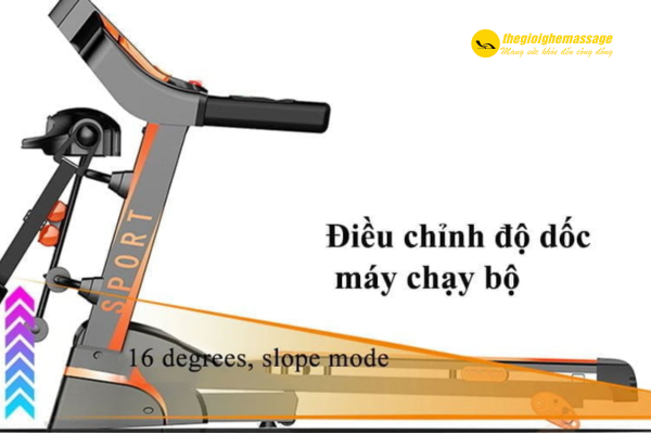 cách điều chỉnh độ dốc máy chạy bộ