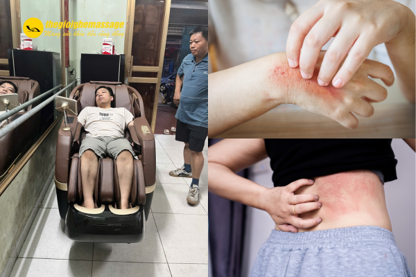 Vì sao không dùng ghế massage khi đang mắc bệnh ngoài da?