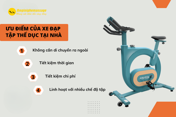 Ưu điểm của xe đạp thể dục tại nhà