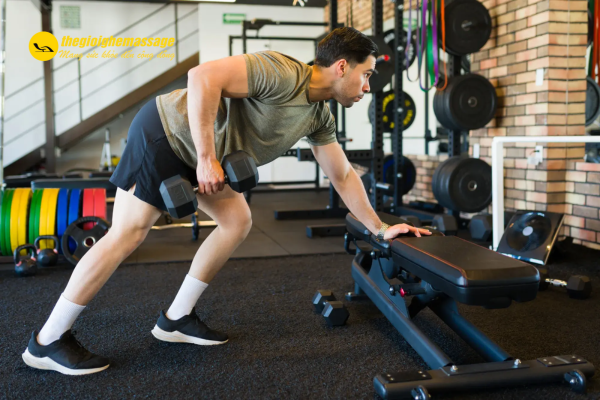 Dumbbell Row (Kéo tạ tay)