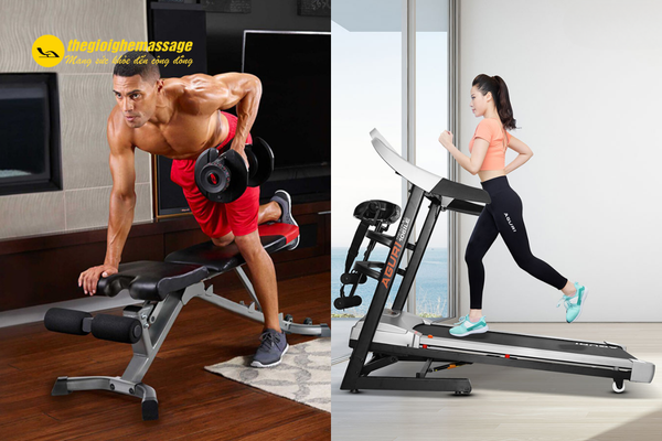 Combo Máy Chạy Bộ + Ghế Tập Tạ Đa Năng