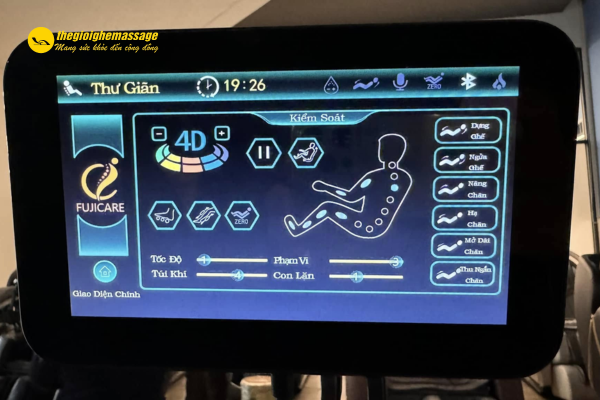 Đường ray SL trên ghế massage