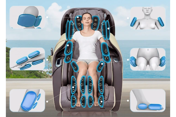 Hệ thống túi khí đa vùng – Ôm trọn cơ thể, thư giãn toàn diện