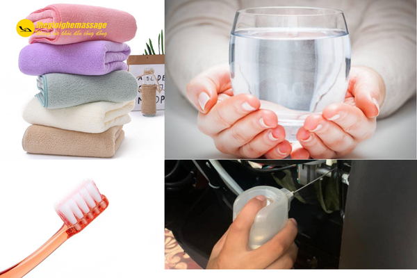 Chuẩn bị dụng cụ vệ sinh