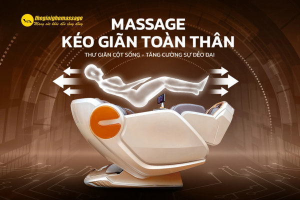 Công nghệ con lăn 3D/4D – Giảm đau sâu cho vai gáy và lưng