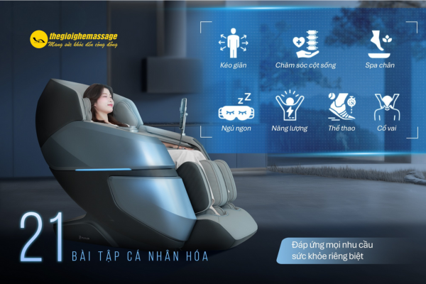 Chương trình massage tự động đa dạng