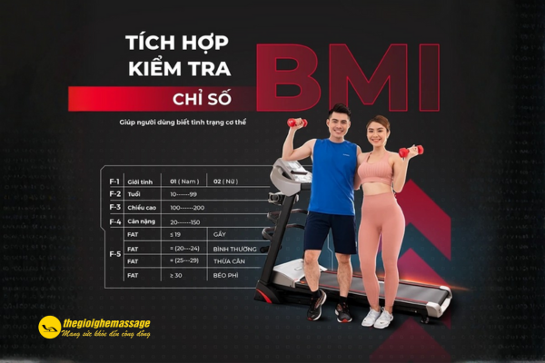 Tính năng đo BMI trên máy chạy bộ hoạt động như thế nào?