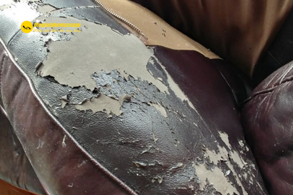 Da ghế bị bong tróc, nứt hoặc có mùi lạ