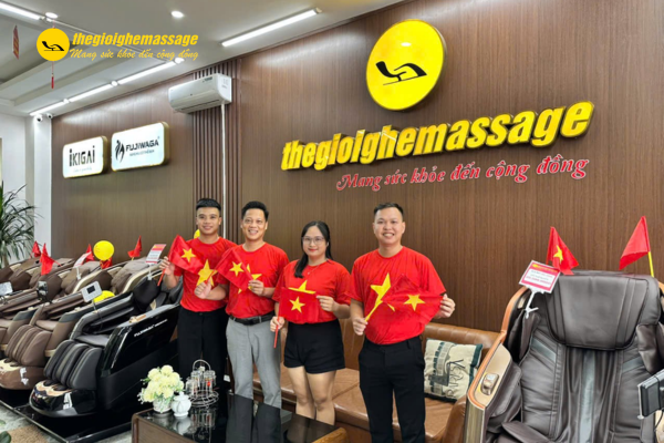 Tinh thần đoàn kết của nhân viên Thế Giới Ghế Massage