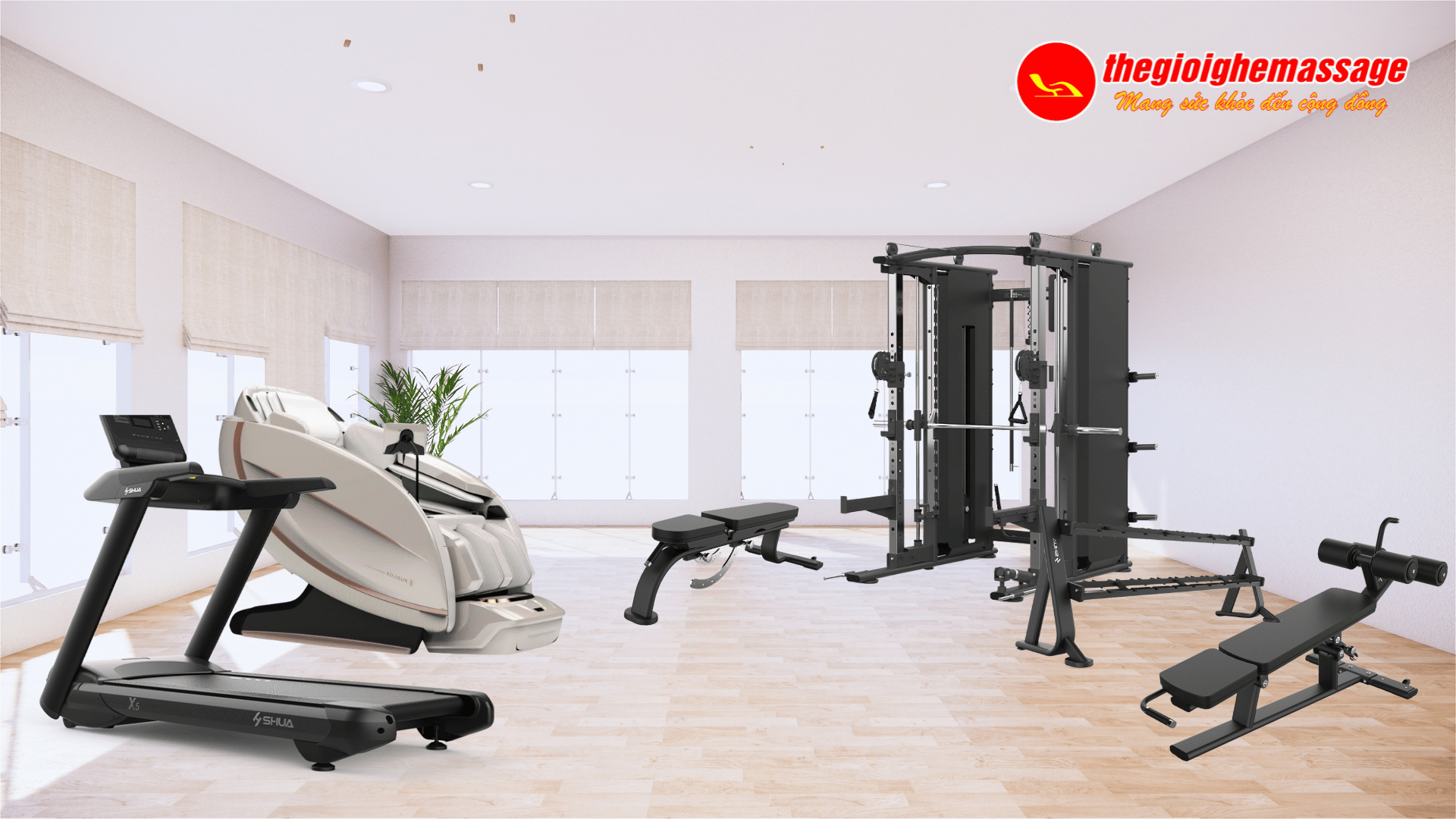 Combo home gym 999 Triệu: Đỉnh Cao Combo Home Gym Cho Biệt Thự