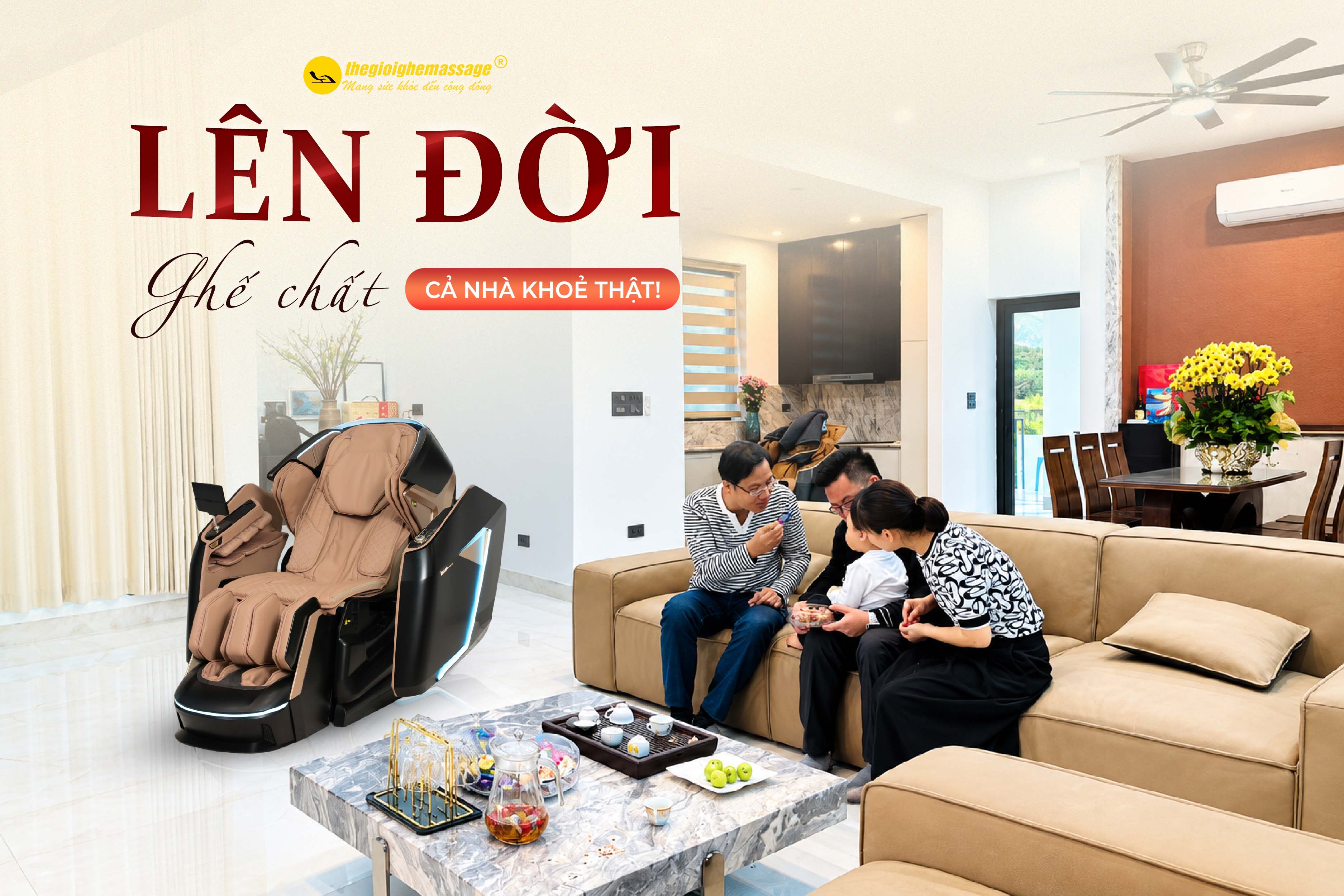 Lên đời ghế chất – Cả nhà khỏe thật