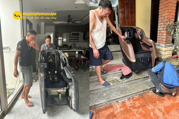 Cách xử lý ban đầu khi sửa chữa ghế massage ngập lụt sau bão
