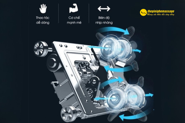 Chức năng massage chuyên sâu nổi bật của ghế massage công nghệ 4D