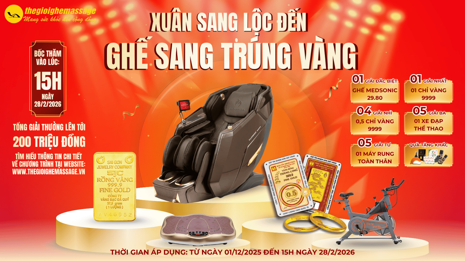 Giới Thiệu Chương Trình: Xuân Sang Lộc Đến – Ghế Sang Trúng Quà
