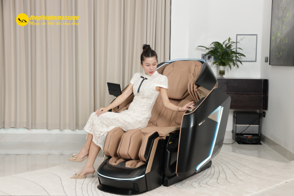 Sử dụng ghế massage để thư giãn sau giờ làm việc