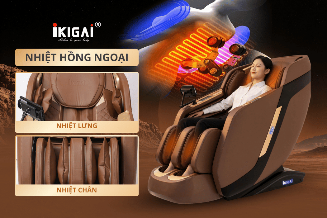NHIỆT HỒNG NGOẠI – TĂNG CẢM GIÁC ẤM ÁP KHI MASSAGE