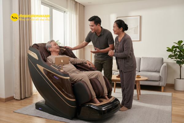 Ghế massage là món quà thiết thực, thể hiện lòng hiếu thảo