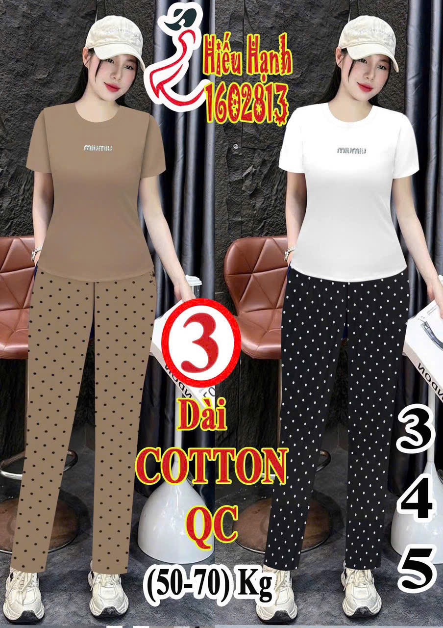 Bộ cotton mịn trung niên cao cấp