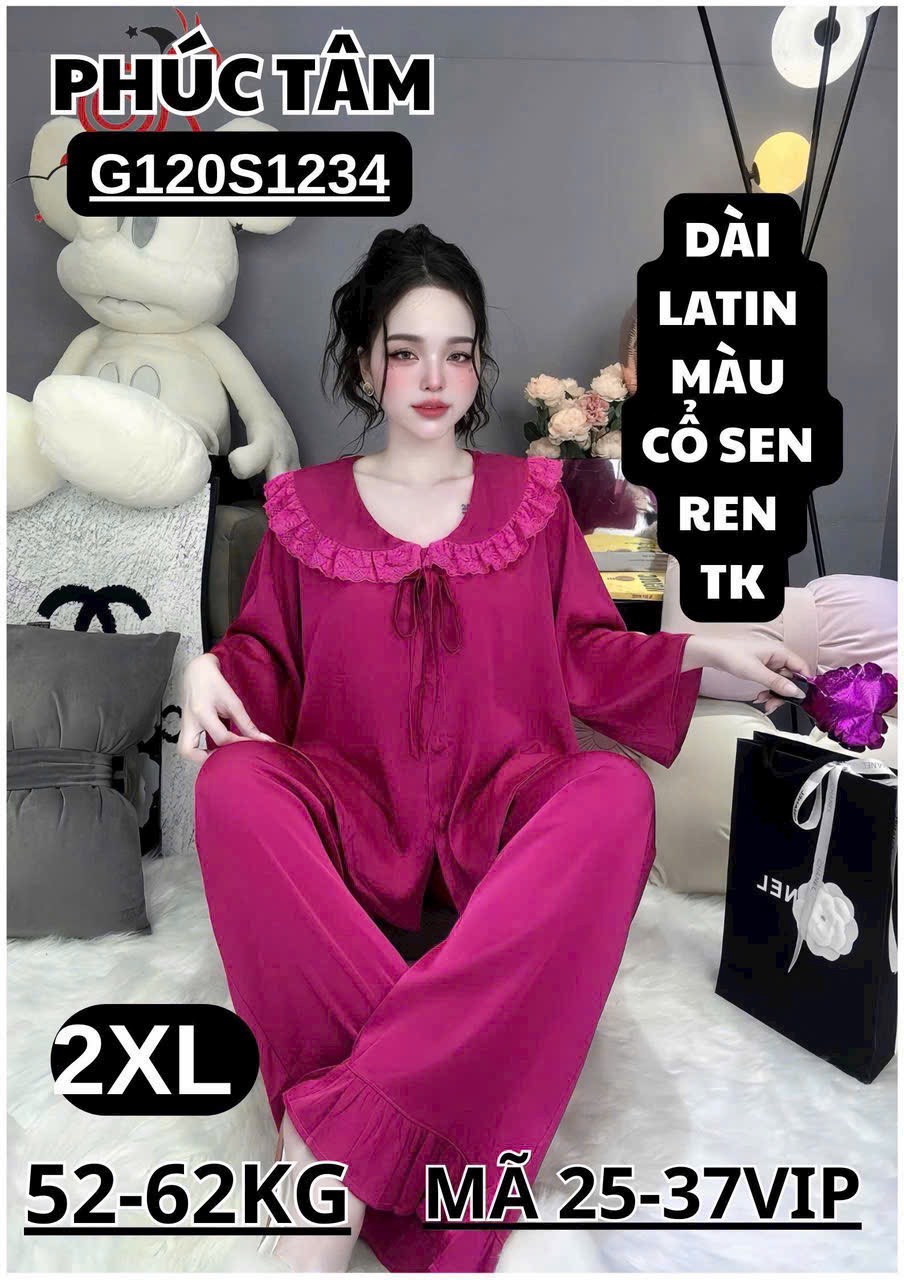 Lụa latin tiểu thư màu tay lỡ quần dài thương hiệu phúc tâm