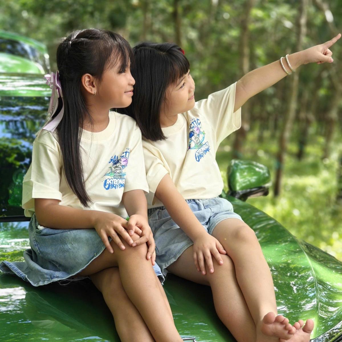 Áo thun cotton xịn giành cho bé trai và bé gái