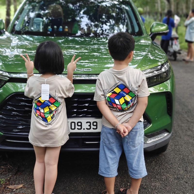 Áo thun bé trai cotton 2 chiều từ 25-57kg