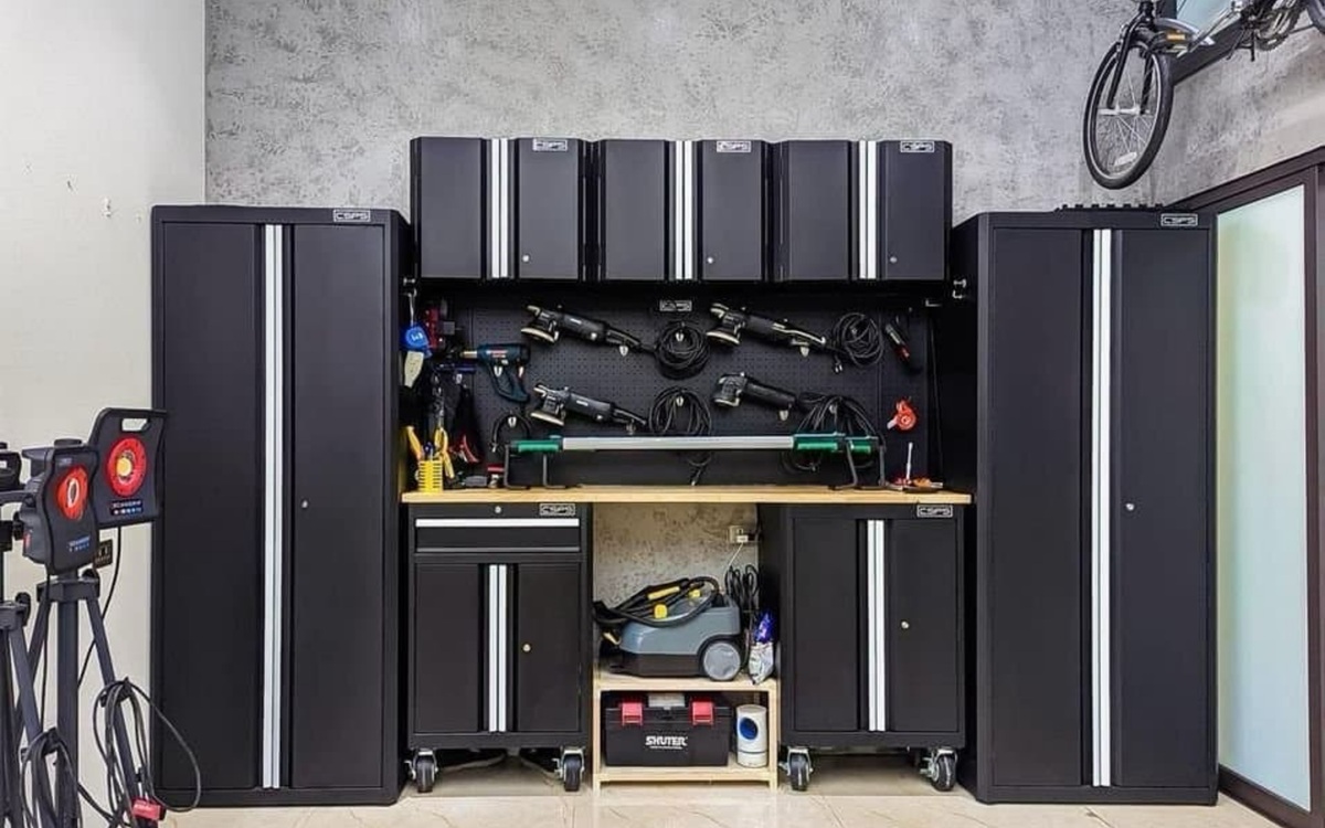 bộ tủ lớn cho gara chuyên nghiệp
