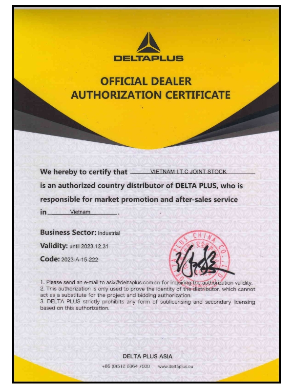 Giấy chứng nhận DetaPlus