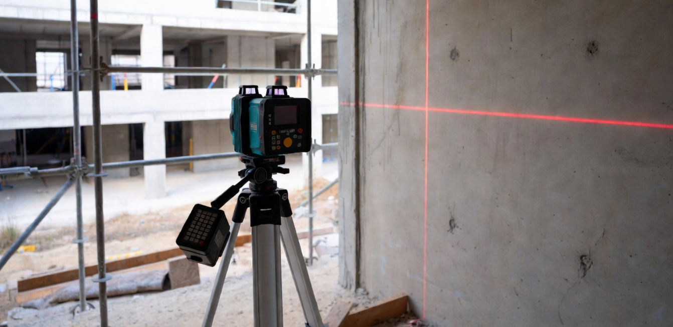 7 Ứng dụng thực tế của máy cân mực laser trong xây dựng và nội thất