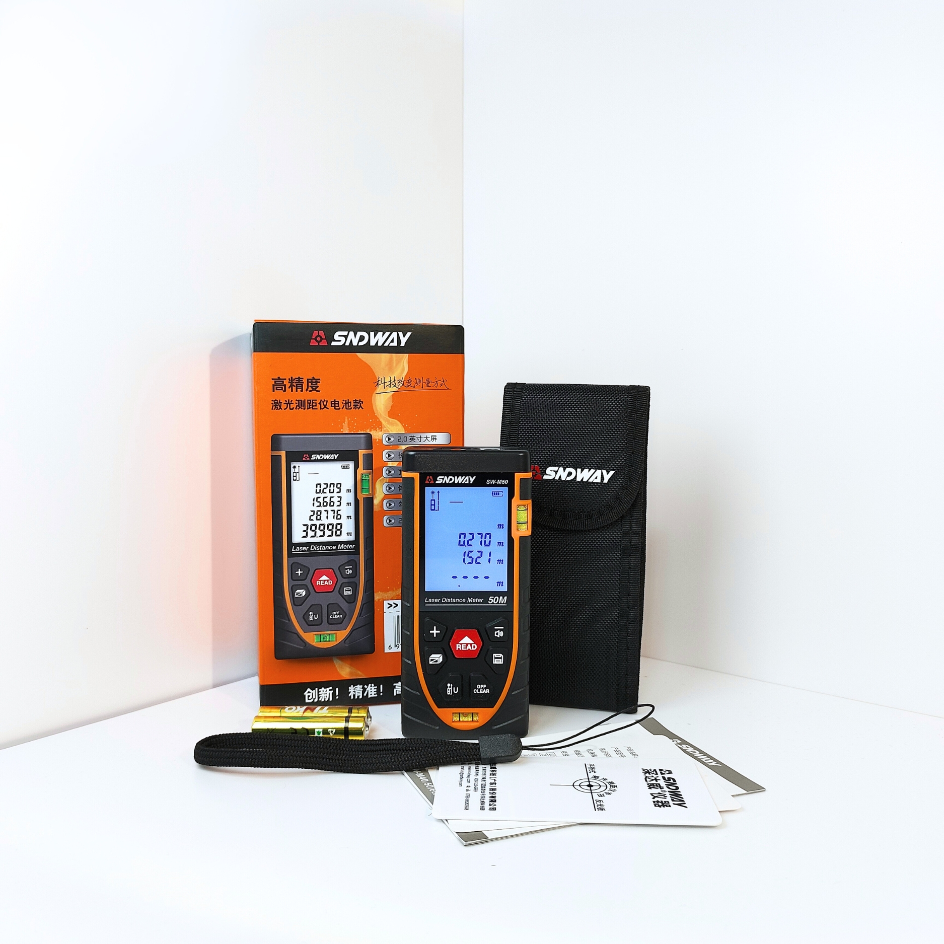 Thước đo khoảng cách Laser tia đỏ SNDWAY SW-M50