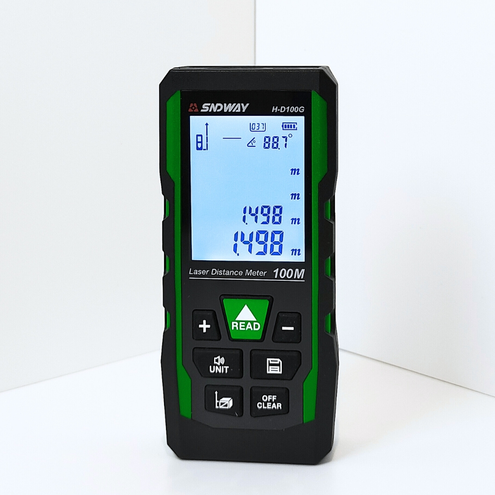 Thước đo khoảng cách Laser tia xanh SNDWAY H-D100G