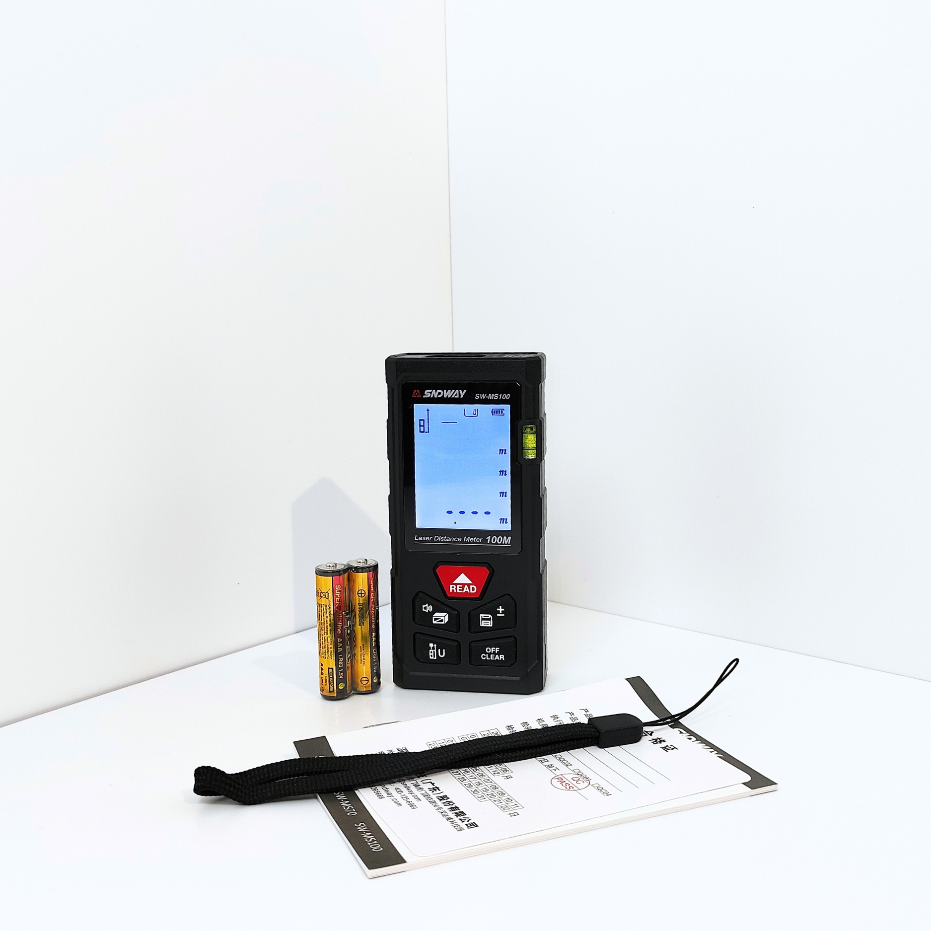 Thước đo khoảng cách Laser tia đỏ SNDWAY MS-100