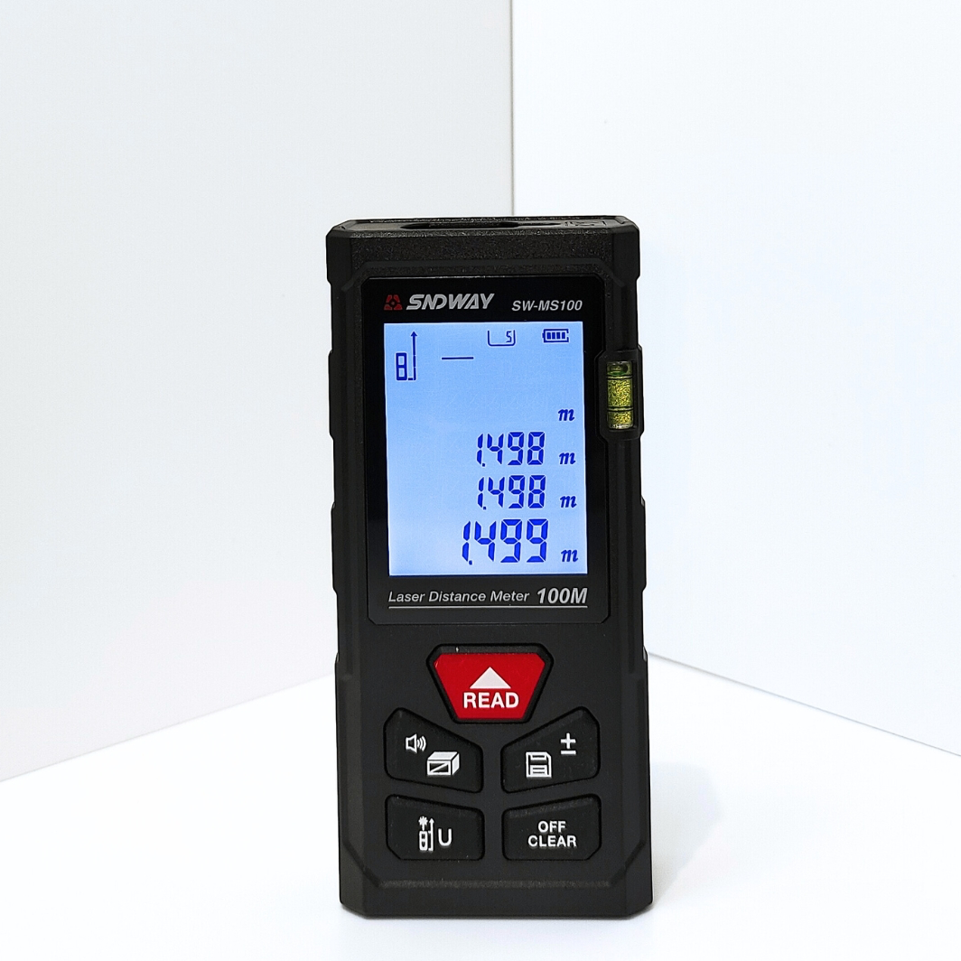 Thước đo khoảng cách Laser tia đỏ SNDWAY MS-100