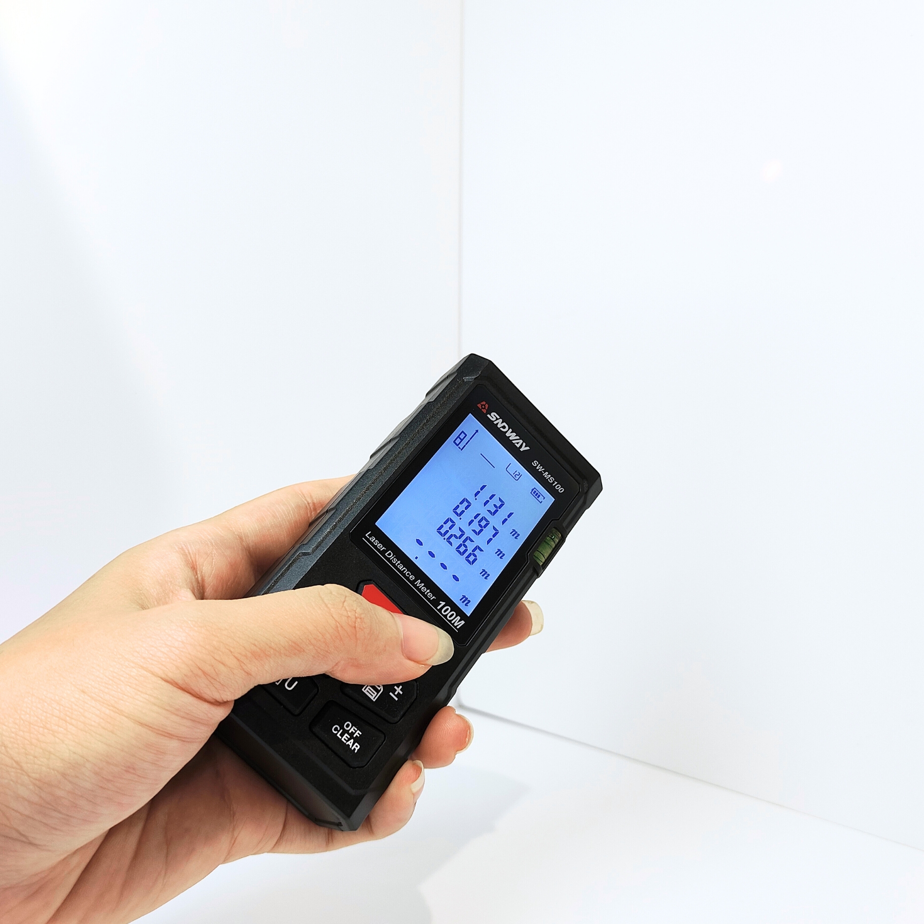 Thước đo khoảng cách Laser tia đỏ SNDWAY MS-100