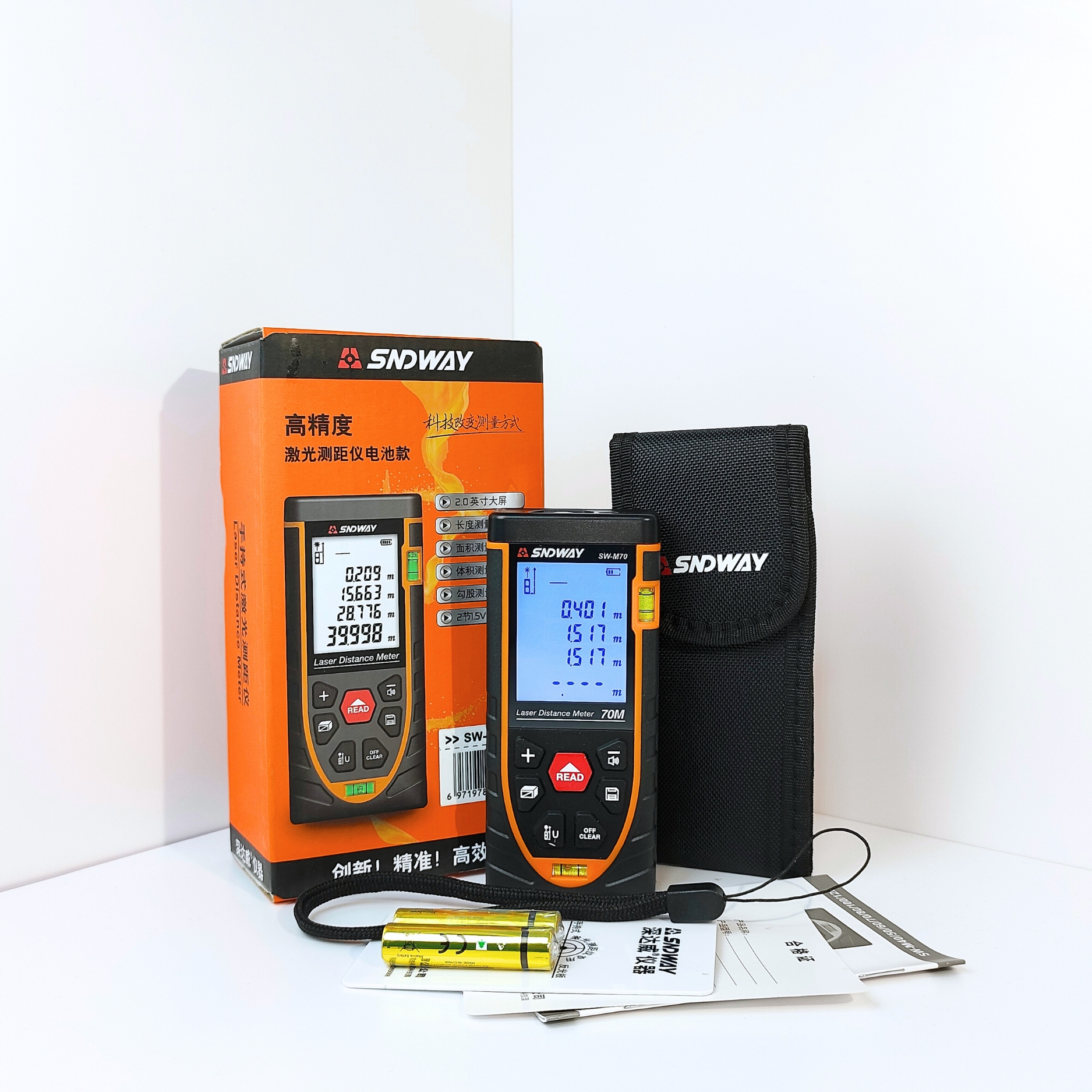 Thước đo khoảng cách Laser tia đỏ SNDWAY SW-M70