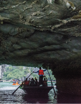 Dark and Bright water cave