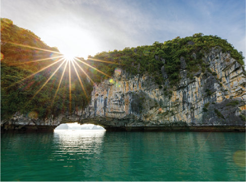 Dark and Bright water cave